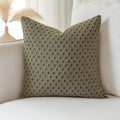 Olive Green Cotton Decorative Pillow Cover, Set of 1